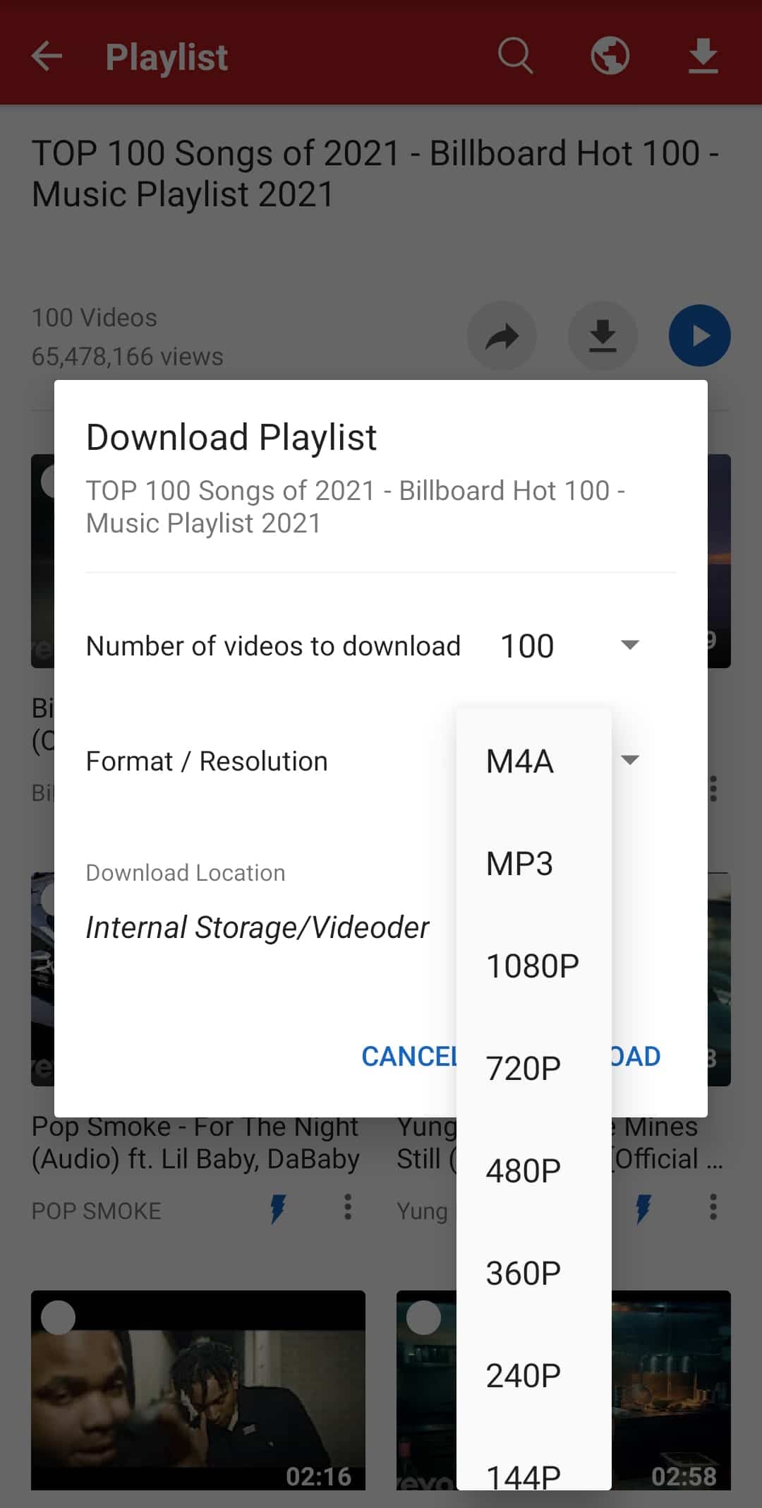 download youtube videos playlist at once
