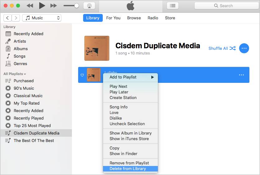 cam you delete duplicate songs with imazing for mac
