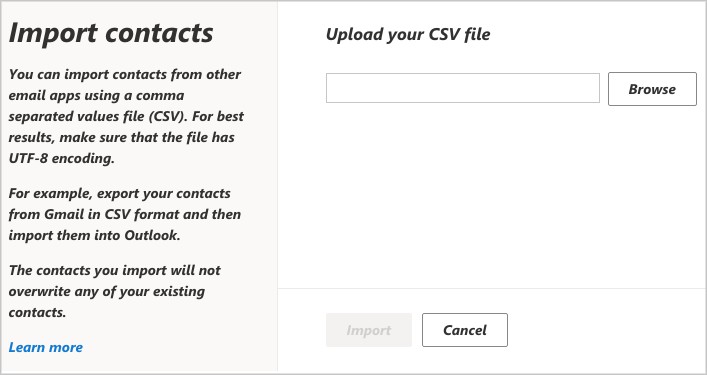 import csv contacts to outlook mac