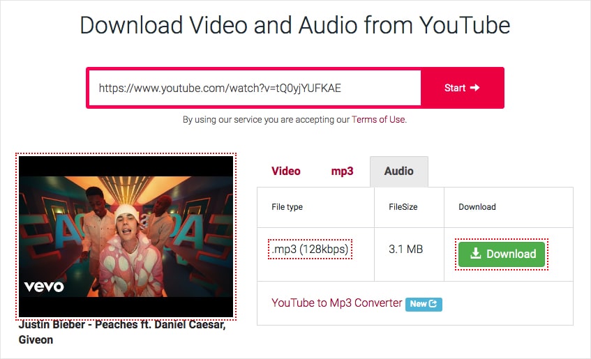 download youtube audio y2mate