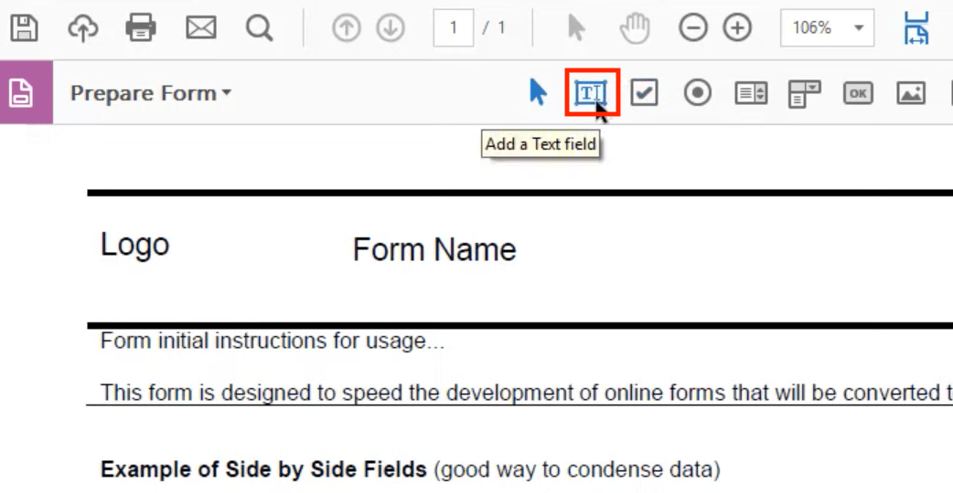 How to add a cross symbol check box in pdf (Prepare Form) using Adobe  Acrobat Pro DC 