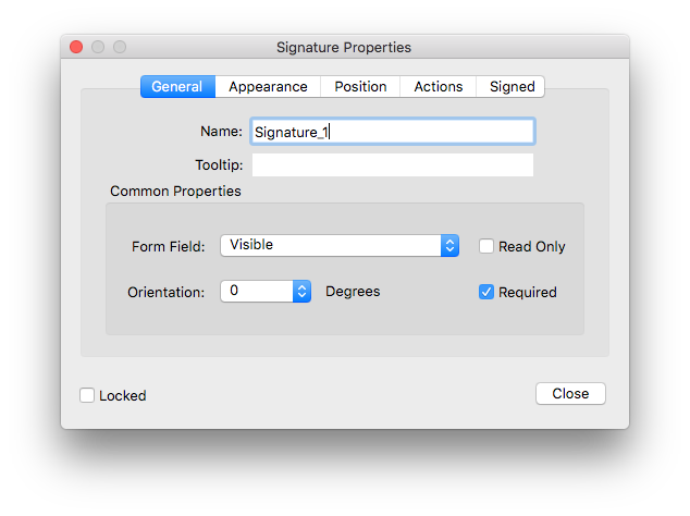 create a signature box in pdf