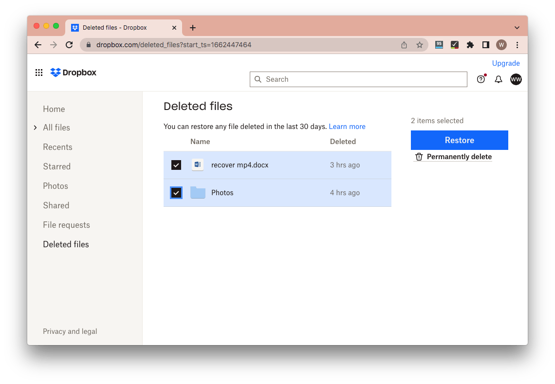 How To Recover Deleted Dropbox Files More Than 30 180 Days 