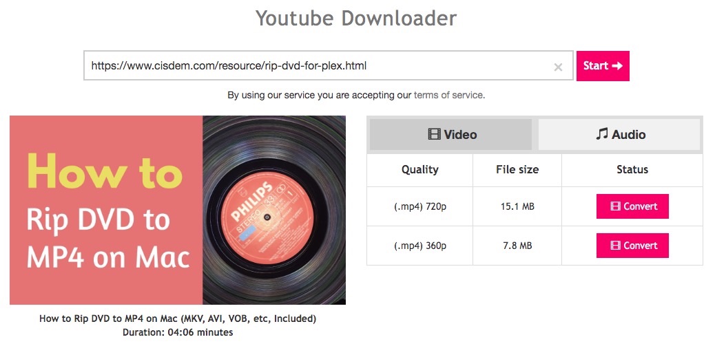 download embedded video mac