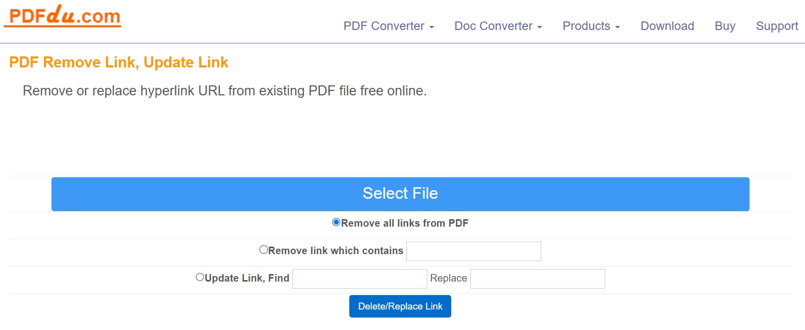 remove links from pdf online free