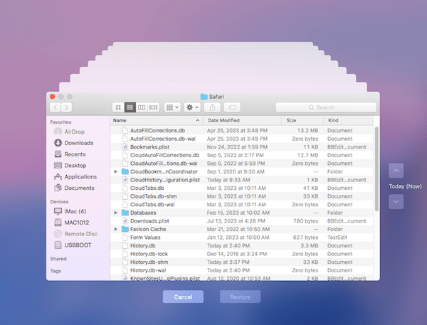 how to recover history on safari mac