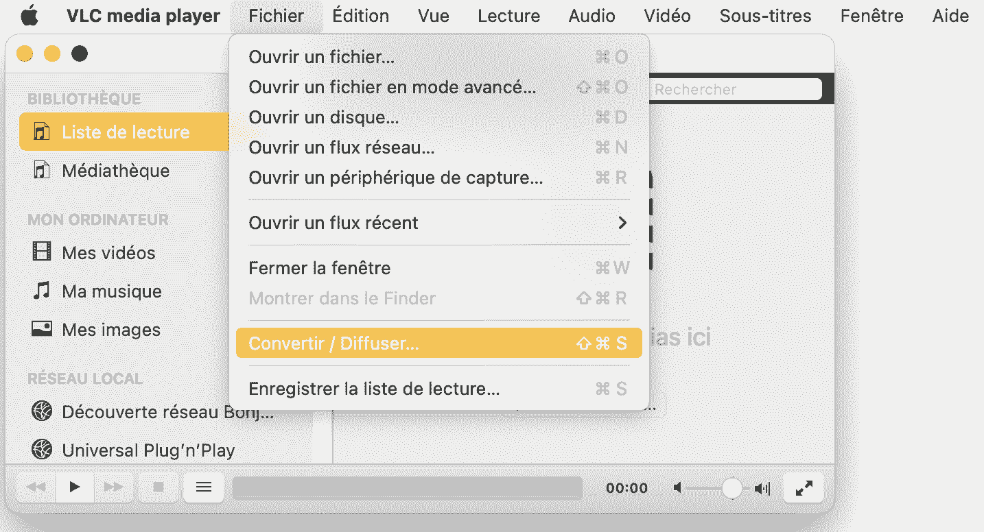 convertir iso avec vlc sur mac