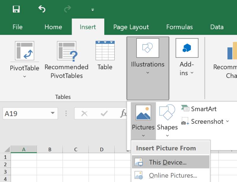 insert pdf into excel