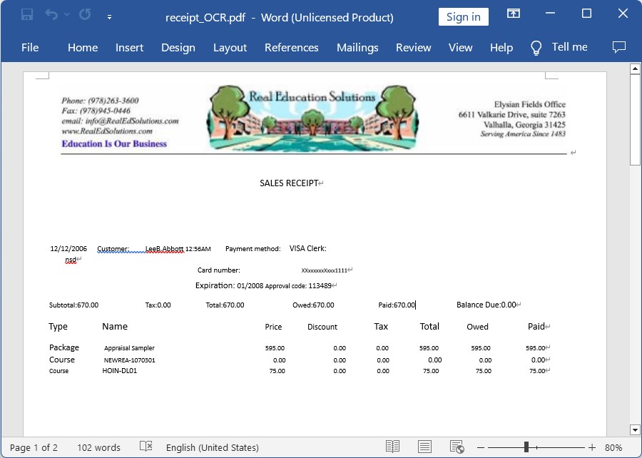 edit receipt ms03