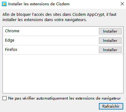 installer les extension de cisdem