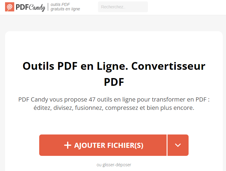 transformer un PDF en word gratuitement pdfcandy01