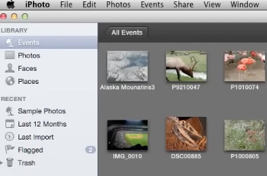 iPhoto Events and Photos