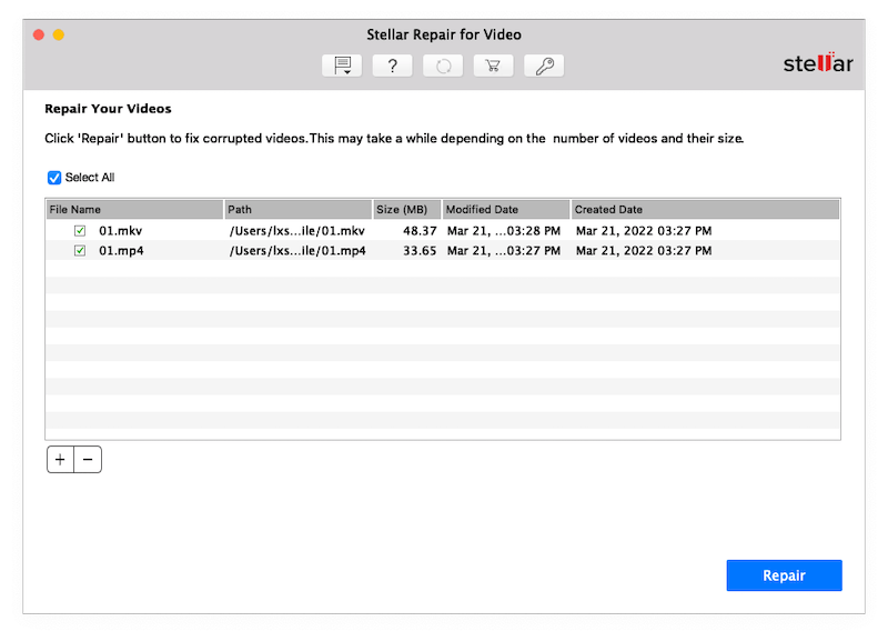 stellar video repair
