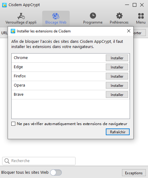 installer les extensions dans vos navigateurs