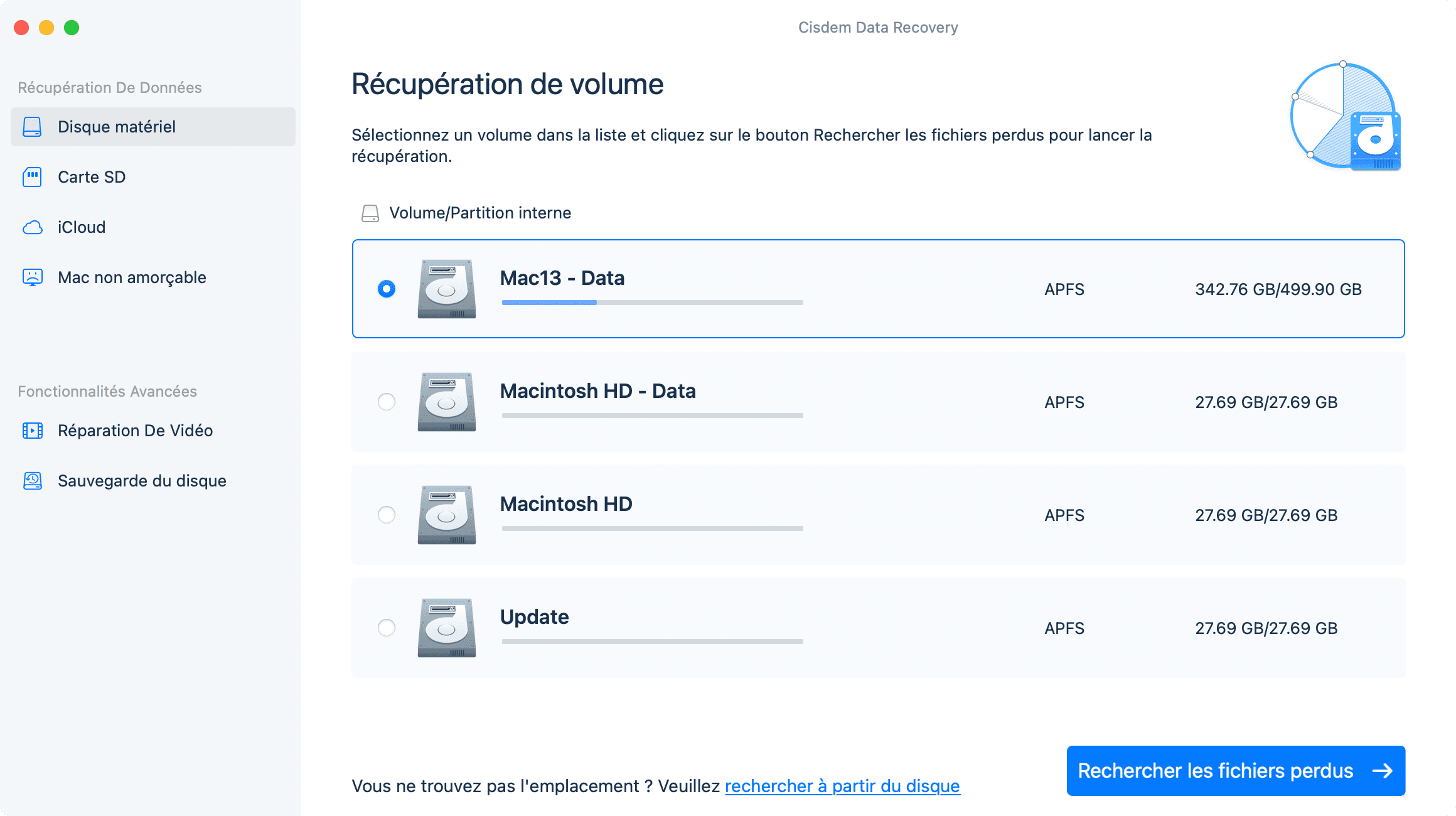 récupérer l'historique effacé safari avec cisdem 01