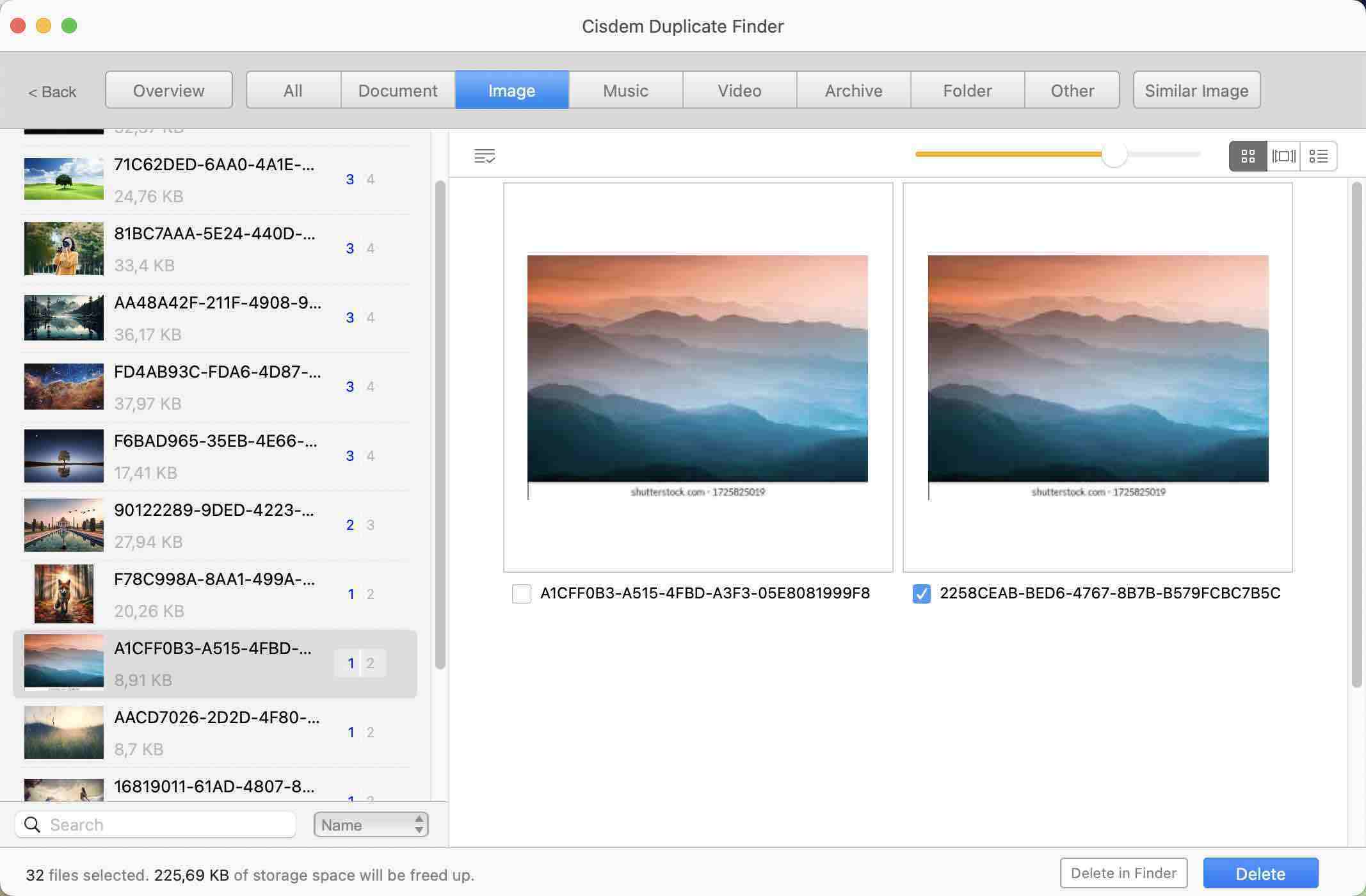 view found iCloud duplicate files