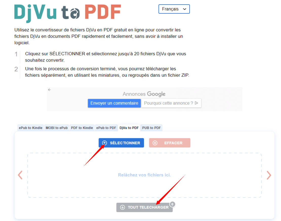 convertir djvu en pdf en ligne