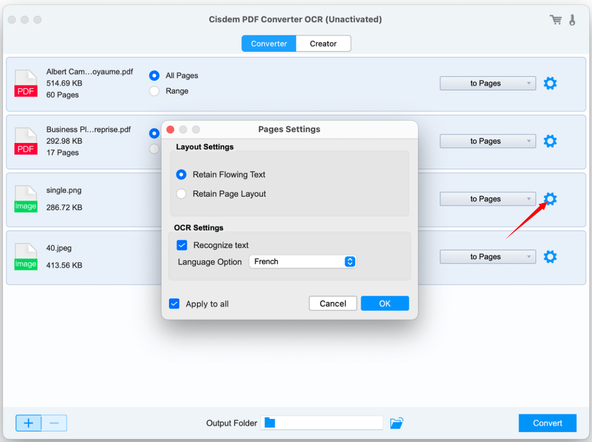 convertir pdf en pages sur mac ocr cisdem