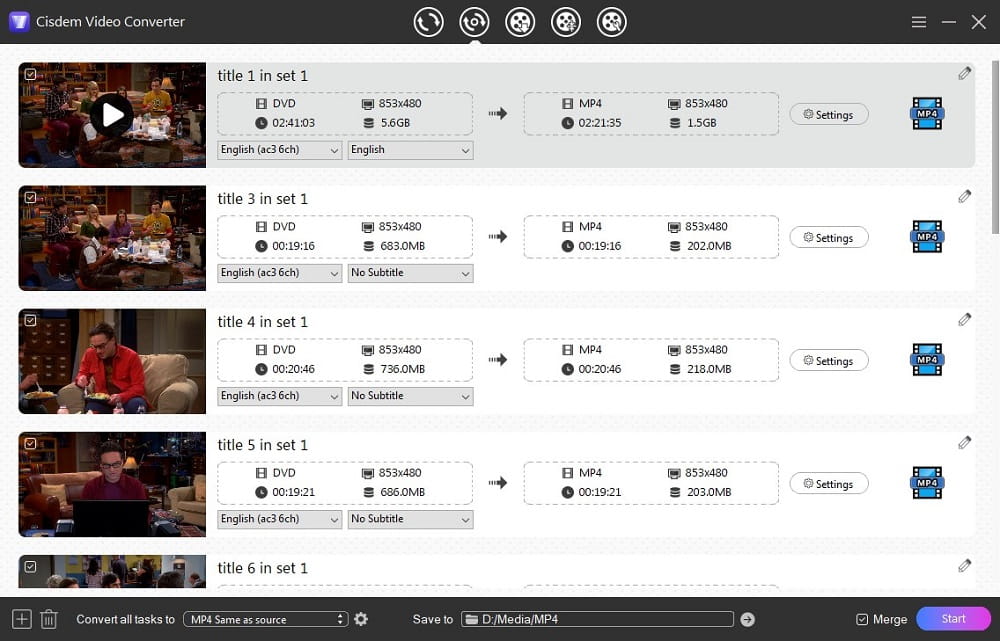 add inserted DVD files