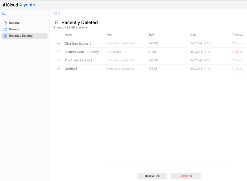 recover deleted keynote 01