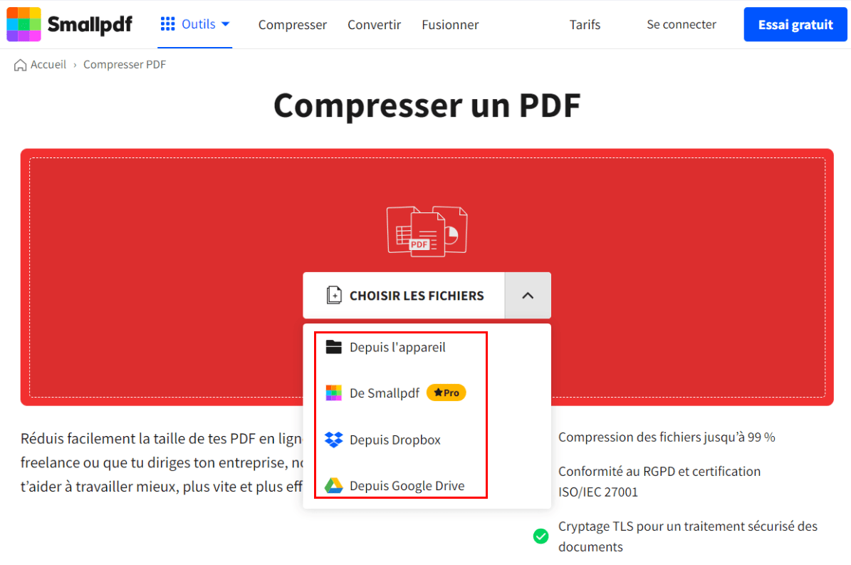 compresser un pdf mac en ligne