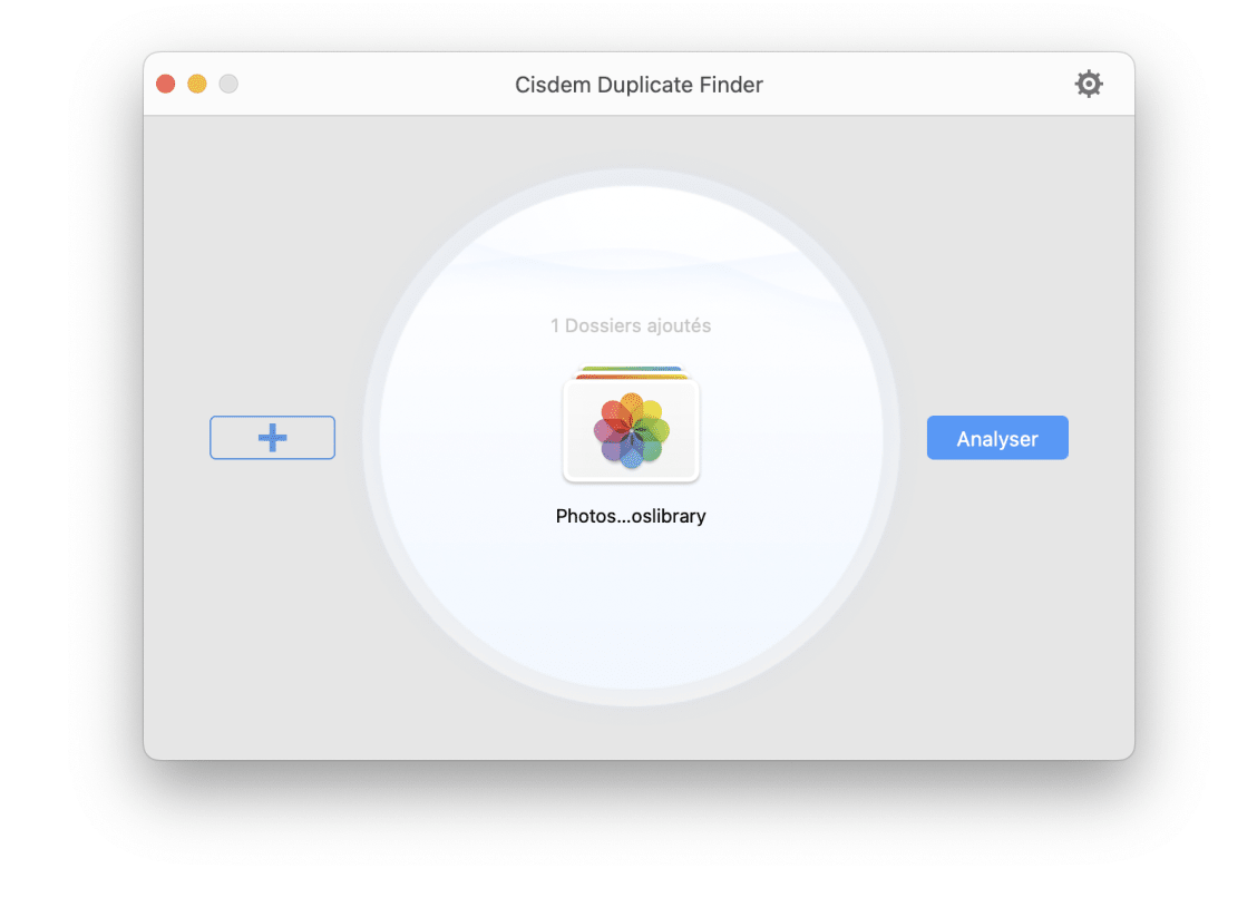 ajouter la photothéque dans Cisdem Duplicate Finder