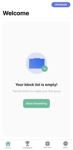 Block Something button