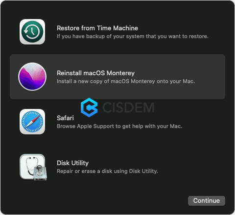 reinstall macos