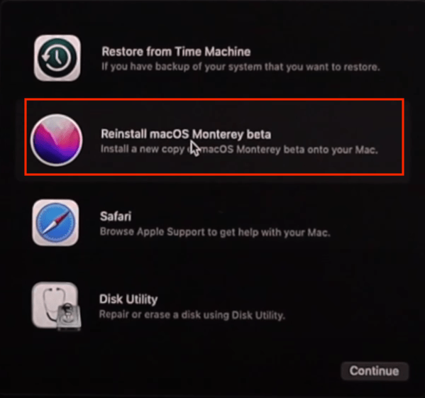 reinstall macos