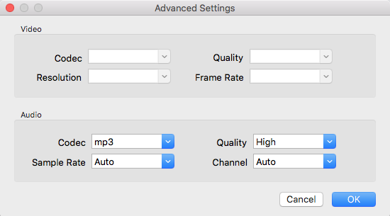 advanced settings