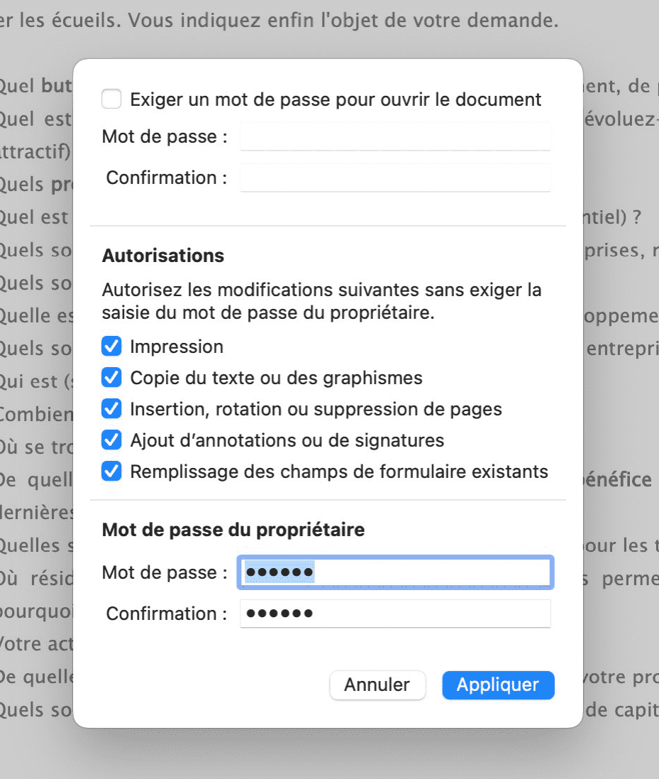 déverrouiller un pdf gratuitement dans aperçu 