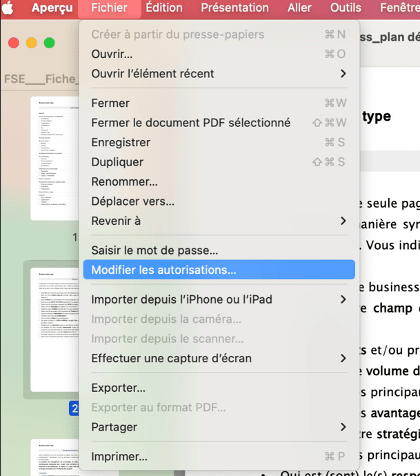 déverrouiller un pdf protégé dans aperçu mac