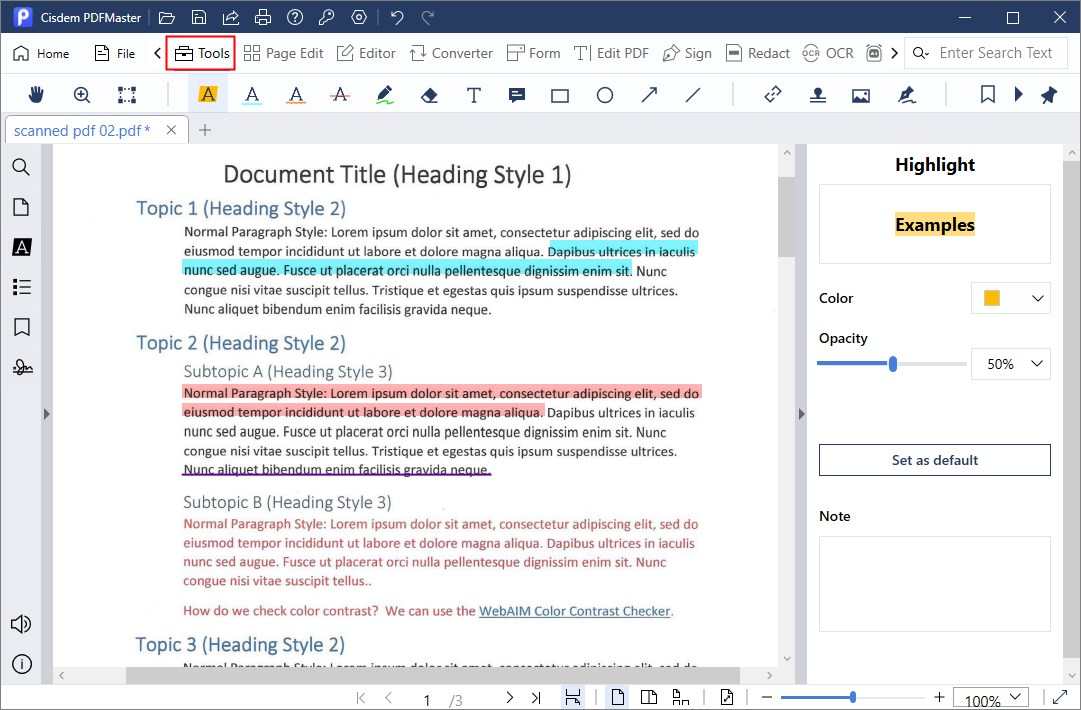 cant highlight pdf cisdem04
