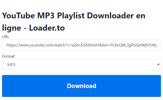 telecharger une playlist youtube en mp3