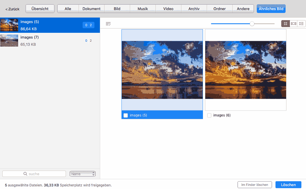 the Similar Image displaying duplicates found in Google Photos