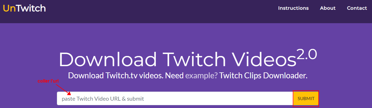 télécharger des vidéos twitch en ligne avec untwitch.com