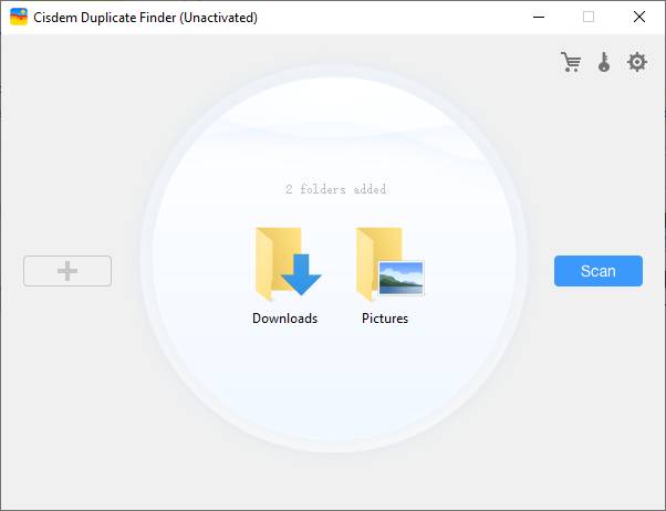 select folders or drives to scan