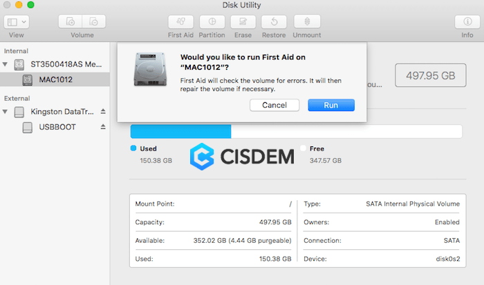 repair using disk utility 03