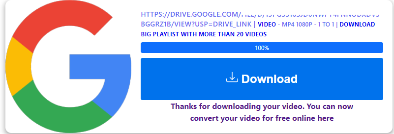 download google drive video online