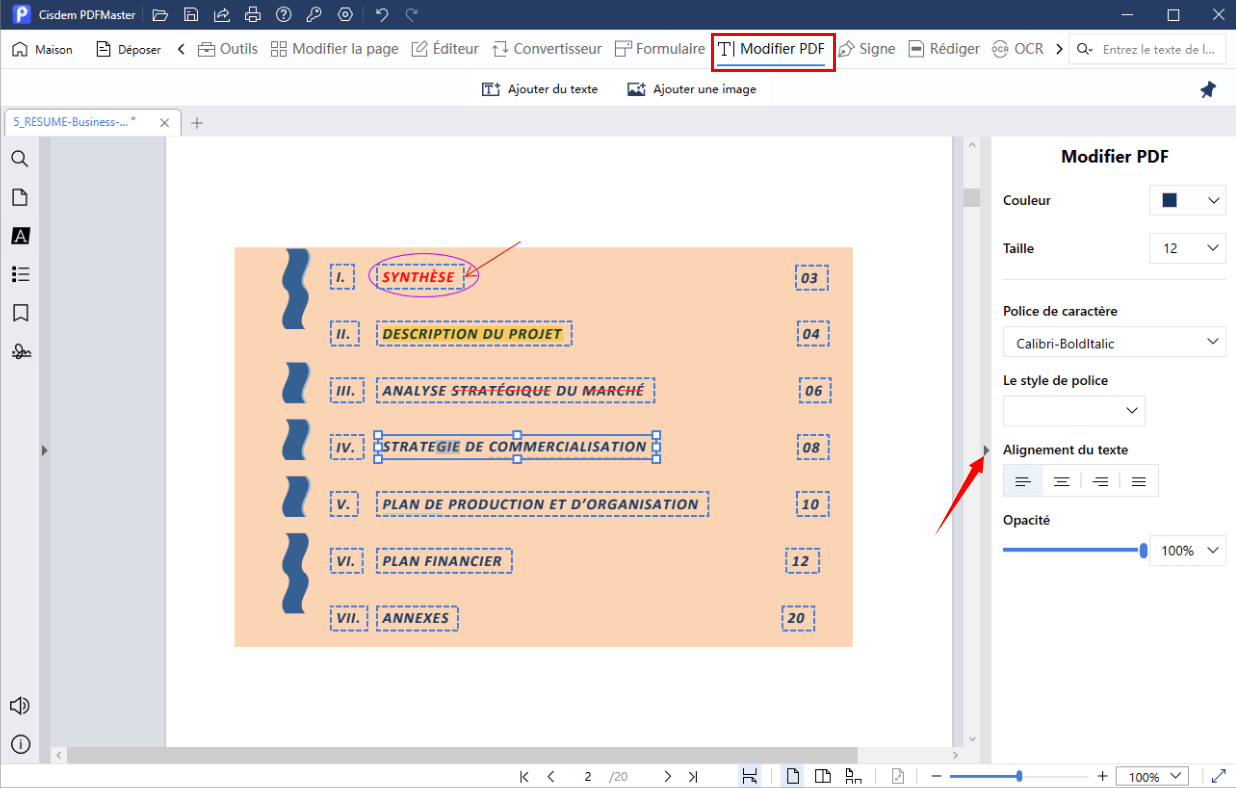 modifier un pdf sans acrobat avec cisdem