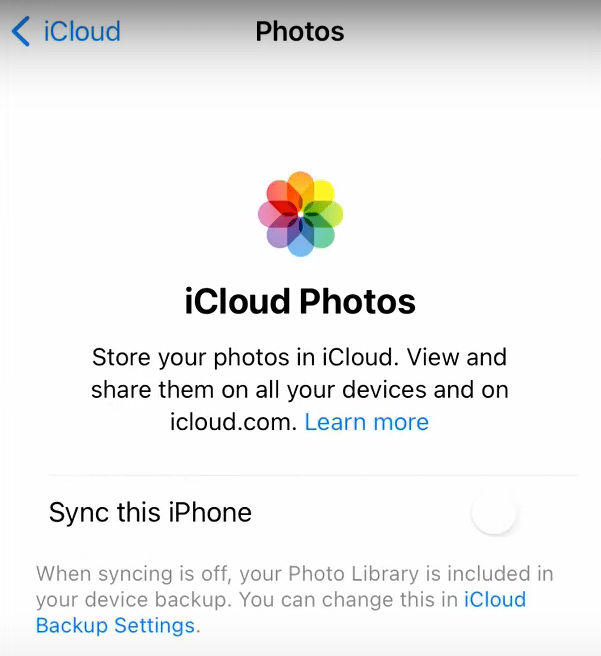 sync icloud photos 01