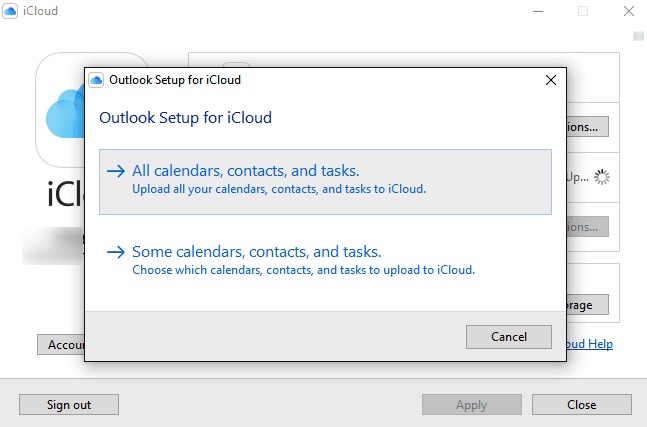 Outlook Setup for iCloud