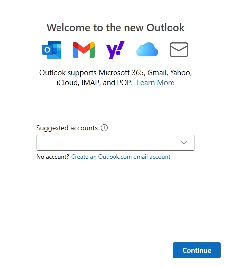 Welcome to new Outlook window