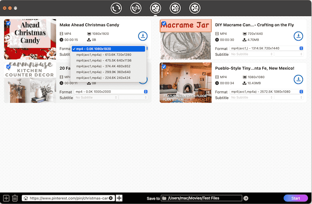 choose video resolution via cisdem