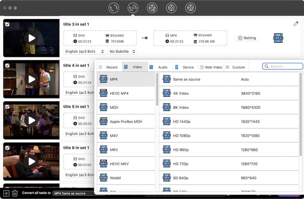 rip dvd to desire format with cisdem video converter