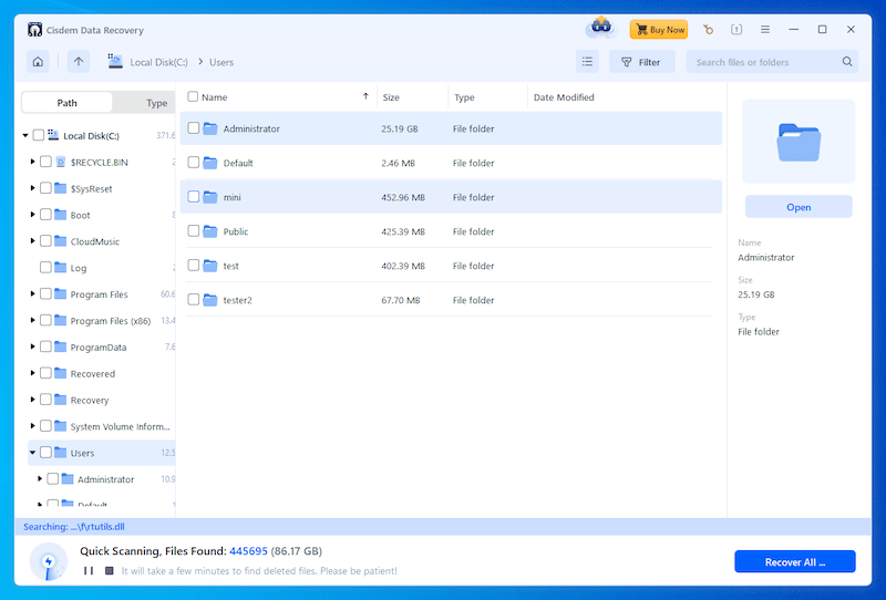 recover c drive cisdem 02