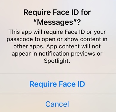 require face ID