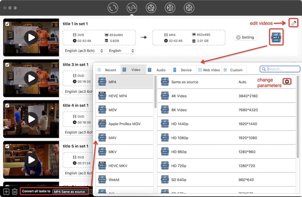 choose format for dvd cisdem