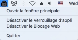 désactiver le blocage web