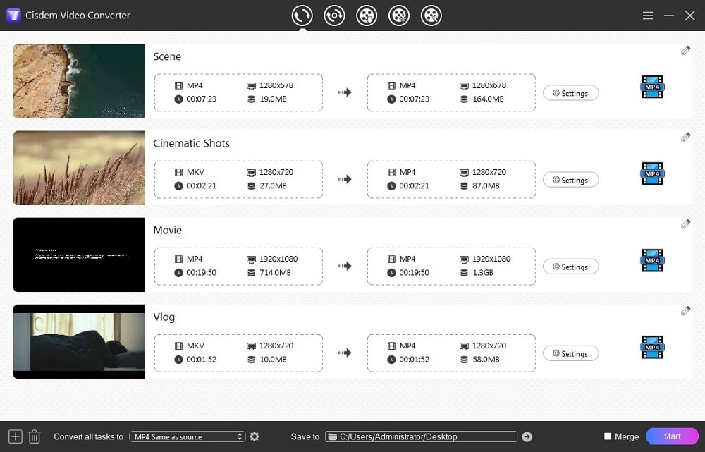 import hevc files